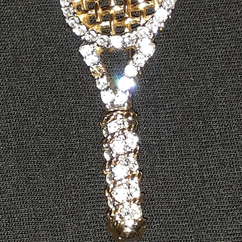 TENNIS RACK SHAPE PIN/BROOCH - Picture 5 of 10